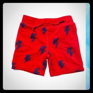 2T RED SWEATSHORTS W/ POCKETS⚡️